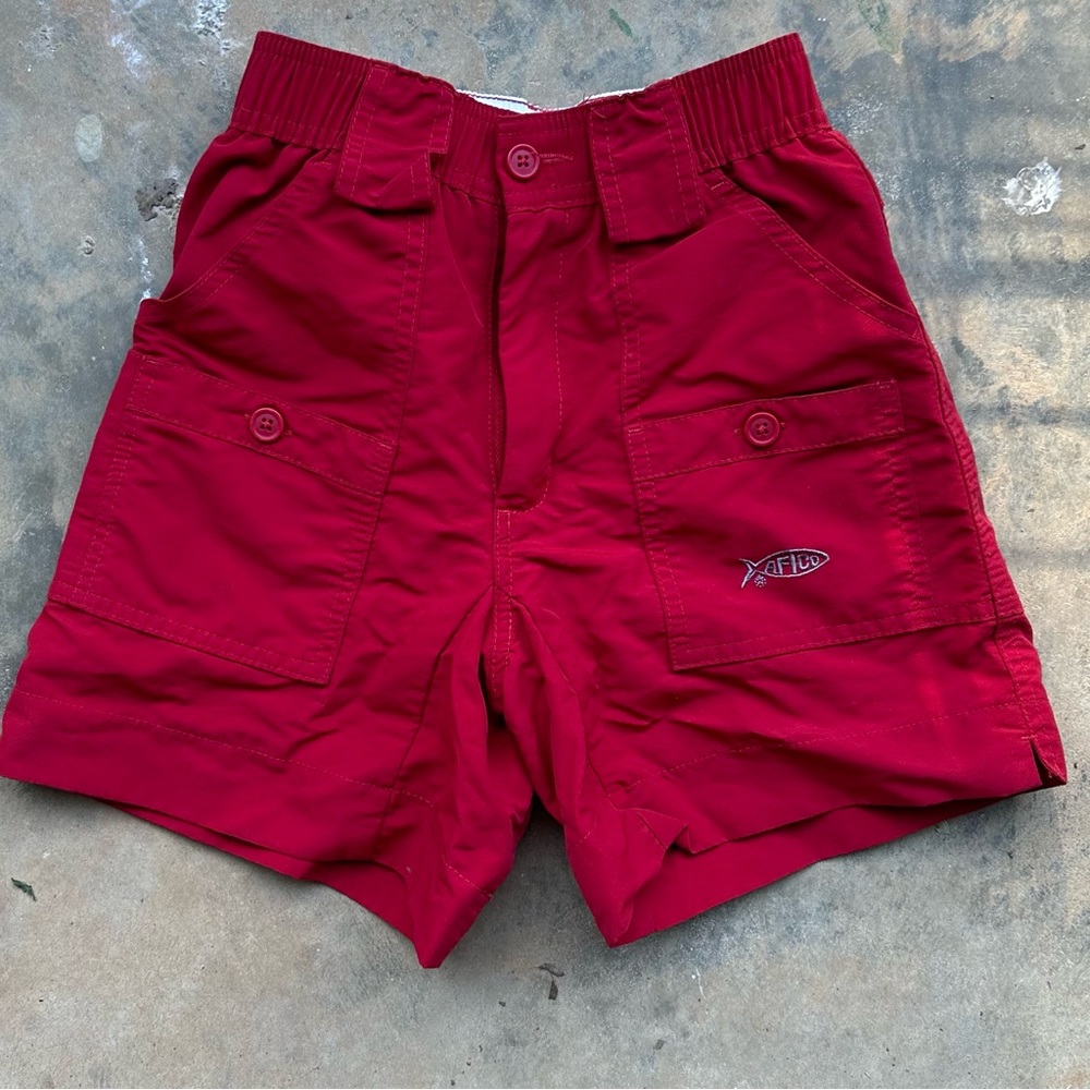 Aftco Shorts-Red-Size 24